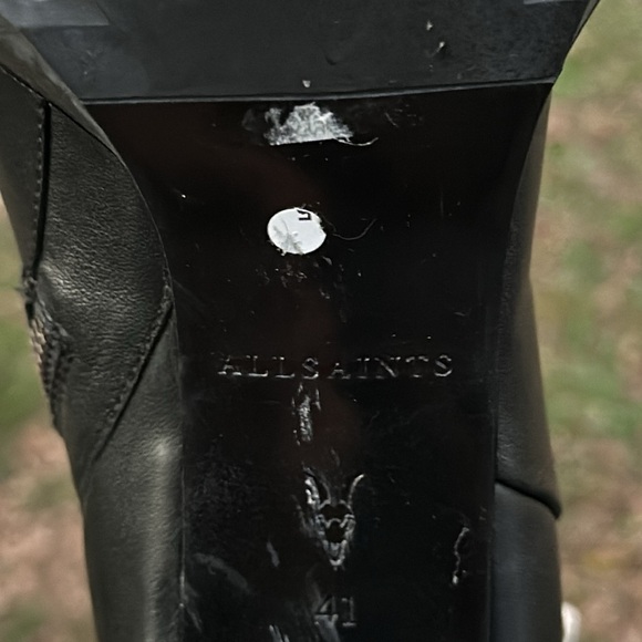 New ALLSAINTS Havana Strap Platform High Heeled Boots Size 11 - Picture 10 of 10